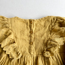 Load image into Gallery viewer, Louise Misha Mustard Cotton Dress - 6 years
